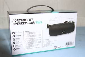 lot 100 image: Supersonic Portable Bluetooth Audio Speaker with True Technology - Model SC-2327BT