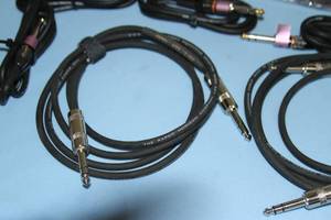lot 113 image: Lot of Miscellaneous Pro Audio 14 Quarter Inch Male-to-Male Cables