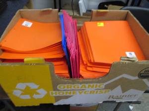 Large Box of Poly Folders...
