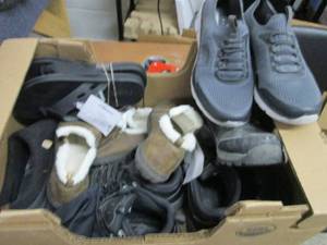 Box of Used BootsShoes, Clothes...