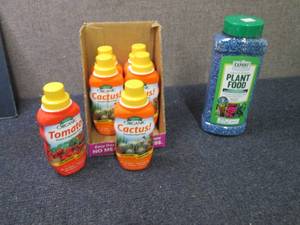 5- 8 oz Cactus Plant Food, 1 Tomato...