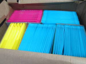 Box of Poly Folders & Book Covers...