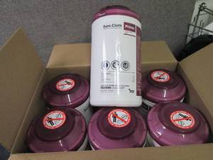 Case of 6 -70ct Canisters Sani-Clot...