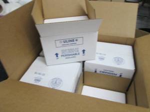 Case of 8 Uline Insulated Foam Ship...