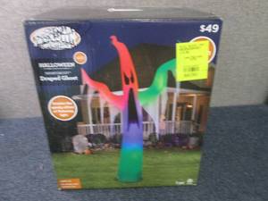 Halloween Draped Ghost Inflatable 1...