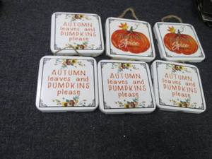 6 Metal Dcor Wall Hangings...