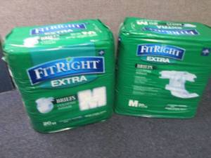 2- 20 ct FitRight Extra Briefs Medi...