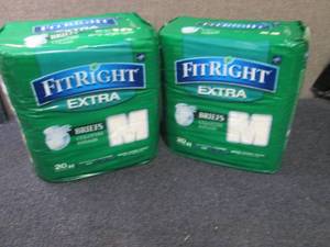 2- 20 ct FitRight Extra Briefs Medi...
