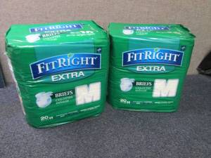 2- 20 ct FitRight Extra Briefs Medi...