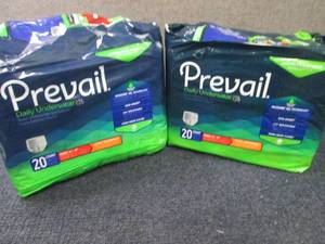 2- 20 ct Prevail Daily Underwear Me...