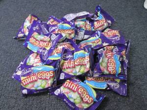 18- 1.5 oz Bags Cadbury Mini Eggs...