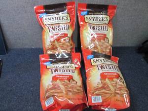 4- 22 oz Bags Snyders Seasoned Twi...