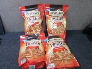 4- 22 oz Bags Snyders Seasoned Twi...
