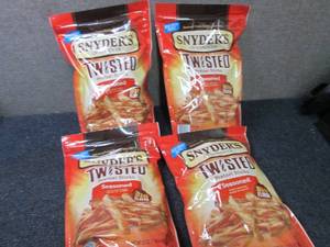 4- 22 oz Bags Snyders Seasoned Twi...