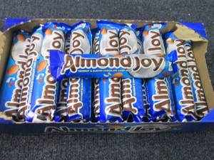 Box of 36-1.61 oz Almond Joy Bars...