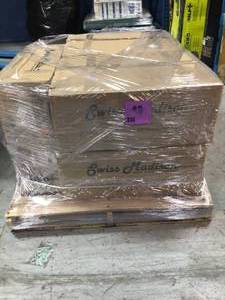 Lot of 5 Swiss Madison 24 in. Ceramic Vanity Top with 3-Faucet Holes with White Basin not used see pictures