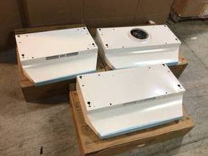 Lot of 3 Nutone Range Hoods not used see pictures