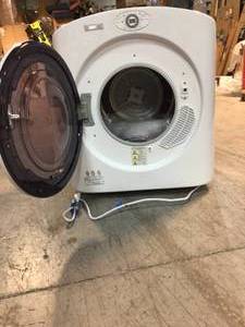 Panda 2.6 cu.ft. 120-Volt White Compact Portable Electric Laundry Dryer side dent on back see pictures