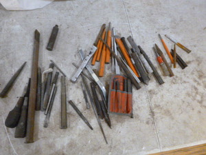 lot 63 image: Chisel and Punches