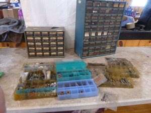 lot 100 image: Parts Bins with Hardware