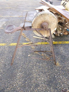 lot 119 image: Vintage Grinding Wheel