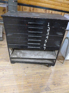 lot 202 image: Wooden Work Cabinet