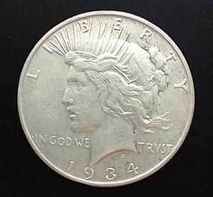 1934-S Peace Dollar
