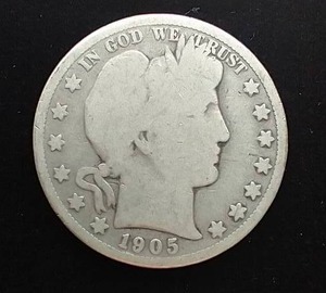 1905 Barber Half Dollar