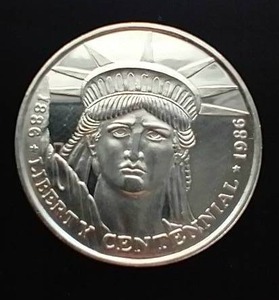 1986 Liberty Centennial 1 Oz. Silver Coin