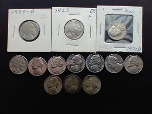 Nickel Lot - Buffalo, War Nickels, Etc