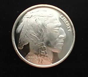 2015 1 Oz Buffalo Silver Round