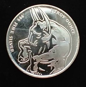 2013 1 Oz. Silver Round - Bull & Bear