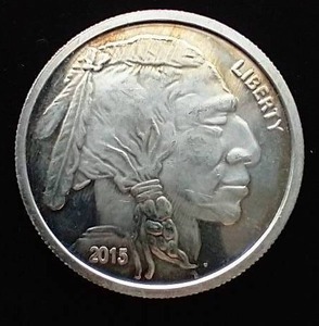 2015 1 Oz Buffalo Silver Round