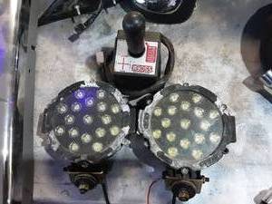 lot 16 image: Boss Snow Plow Joystick & Pair Of LED Lights
