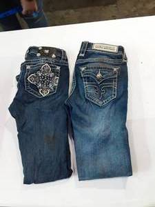 lot 54 image: Miss Me & Rock Revival Jeans Size 26