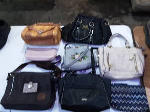 lot 56 image: Lot Of Fashion Handbags & Victorias Secret CardCoin Case