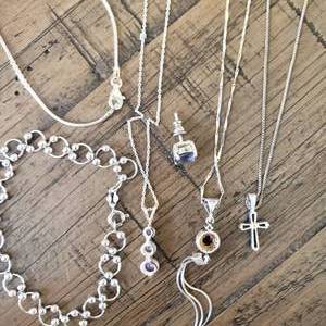 lot 69 image: 3-Chains .925, 3-Charms .925, 2-Bracelets .925, 1-Post Earring .925