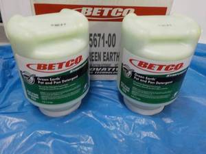 2 - 4 lb. Jars Betco Green Earth Po...