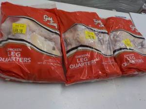 3 Frozen Pkgs Goldleaf Chicken Quar...