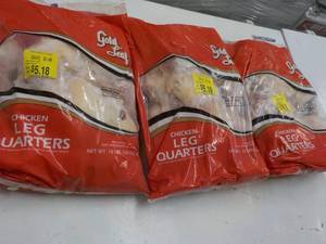 3 Frozen Pkgs Goldleaf Chicken Quar...