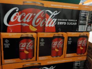 4 - 12 packs Coca Cola Orange Vanil...