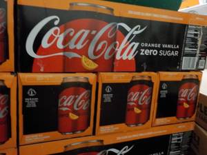 4 - 12 packs Coca Cola Orange Vanil...