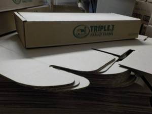 25 Self Closing Boxes 34 x 10 x 4...