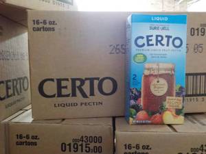 2 Cases 16 - 6 oz Boxes Certo Liqui...