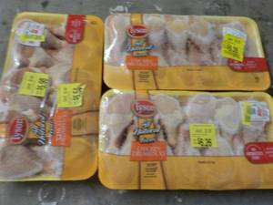 3 Frozen PKgs Tyson Chicken Drumsti...