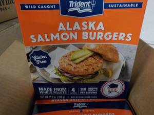 Case of Frozen Salmon Burgers...
