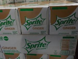 4 - 12 packs Sprite Ginger Zero Sug...
