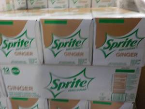 4 - 12 packs Sprite Ginger Zero Sug...