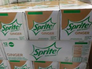 4 - 12 packs Sprite Ginger Zero Sug...