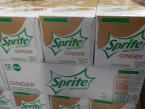 4 - 12 packs Sprite Ginger Zero Sug...